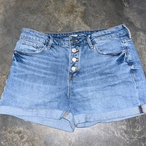 High rise denim shorts old navy size 10